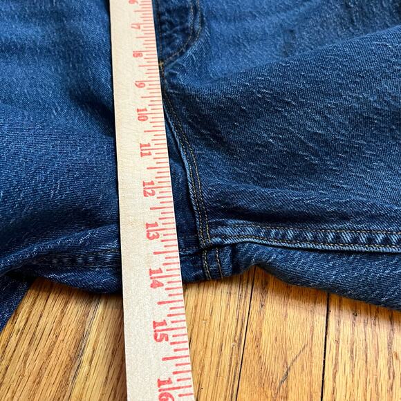 Frame Jeans Womens 33 Blue Hallam Le High N Tight Straight Leg Medium Wash Denim - Picture 9 of 11